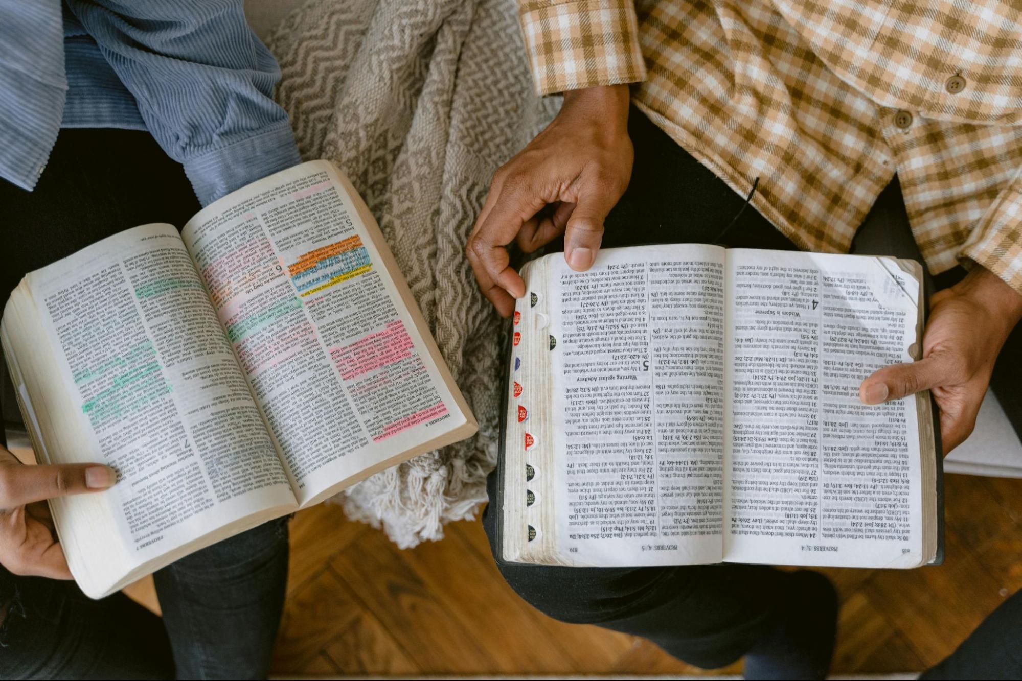 A close-up of a Bible being held, representing the profound impact of God's Word in Macedonia and the hope it brings.